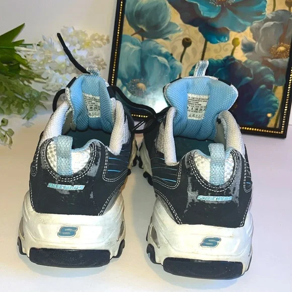 Sketches D’Light Sneakers - sz 8 Blue and white sketchers very comfortable shoes - Picture 7 of 11